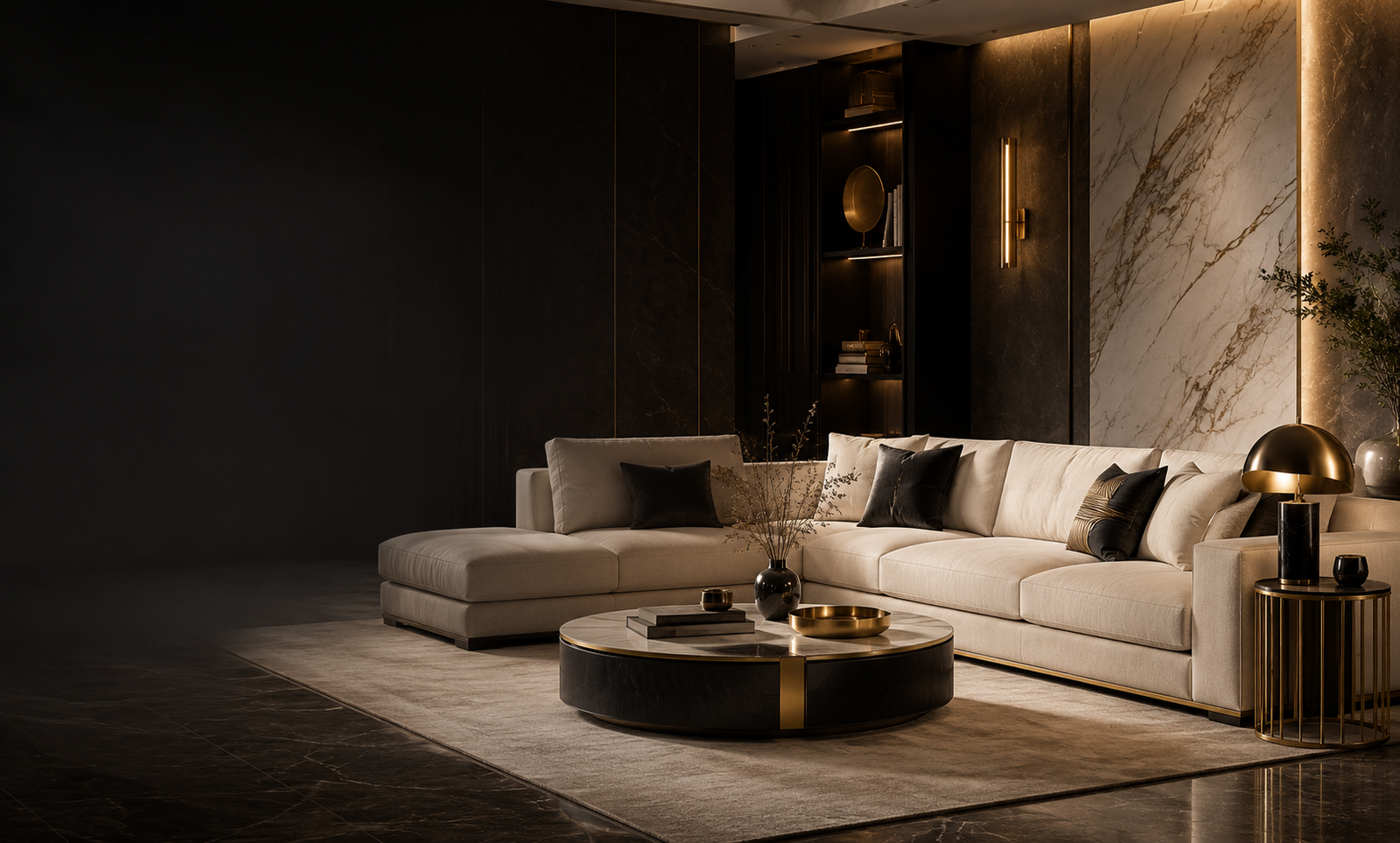 Éditorial d’intérieur luxueux